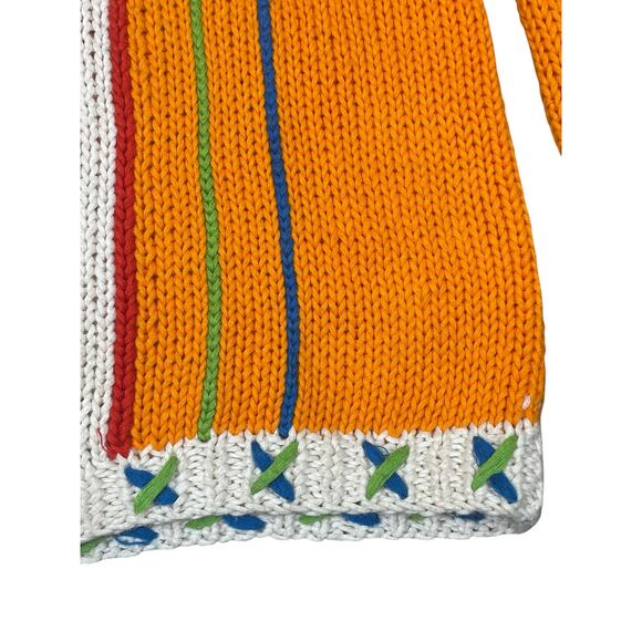 IB Diffusion Vintage 90s Sweater Women’s Small Boxy Southwest Snake Ladybug Art - Picture 5 of 9